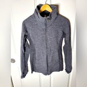 Lululemon Radiant Jacket Heathered Core Dark Grey Full Zip Women’s Size 4